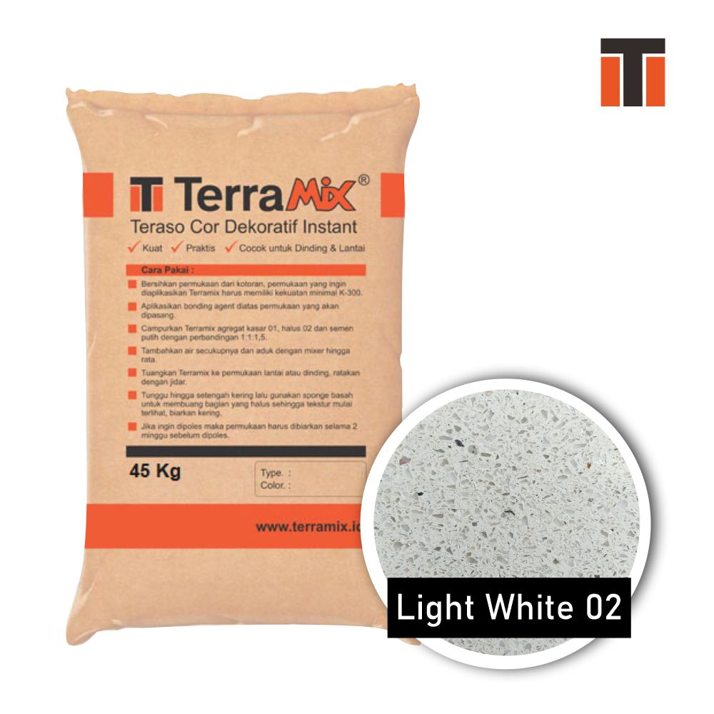 Terramix Terrazzo Cast In Situ - Light White 02 