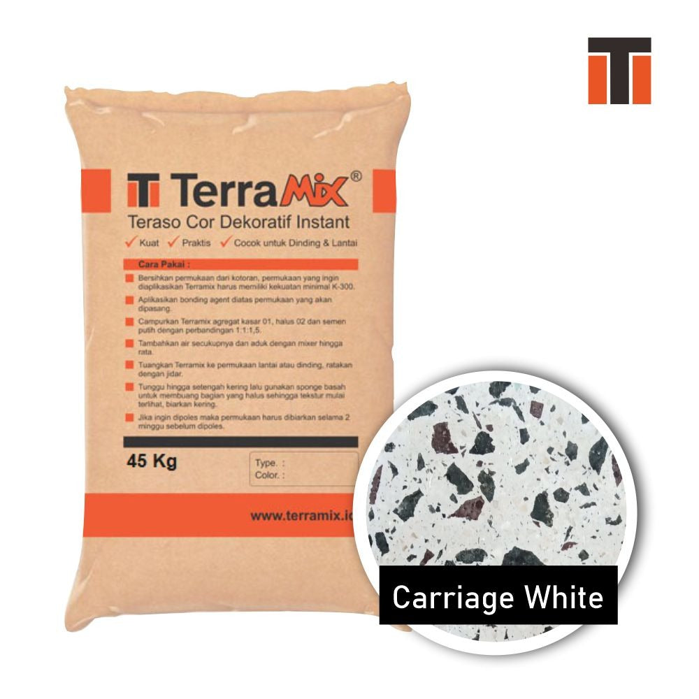Terramix Terrazzo Cast In Situ - Carriage White 