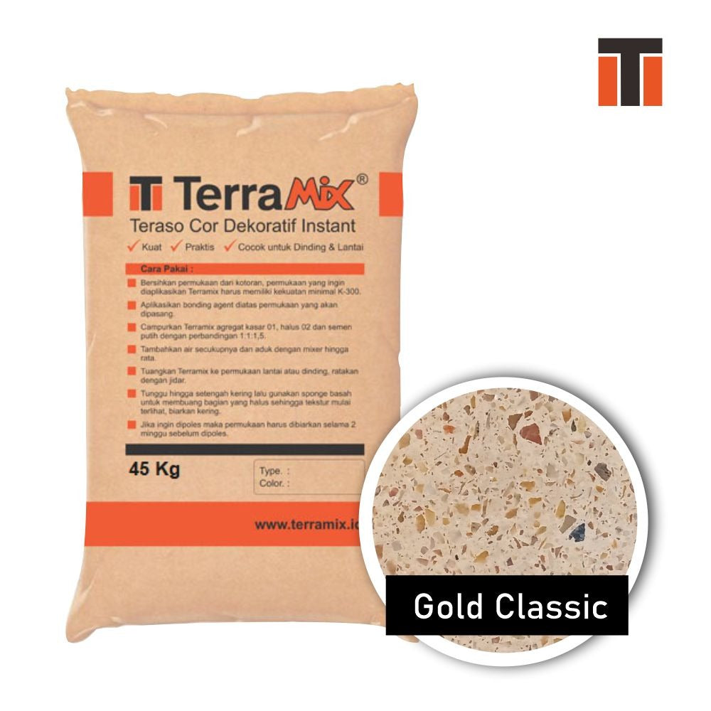 Terramix Terrazzo Cast In Situ - Gold Classic 