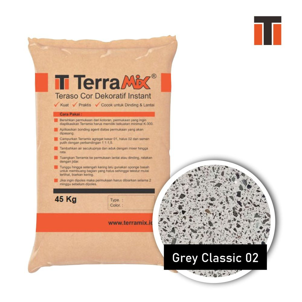 Terramix Terrazzo Cast In Situ - Gray Classic 02 