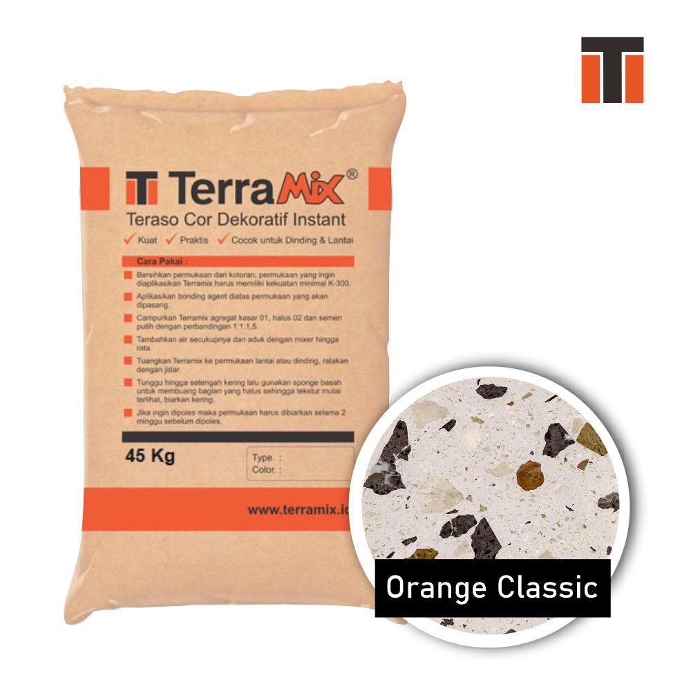Terramix Terrazzo Cast In Situ - Orange Classic